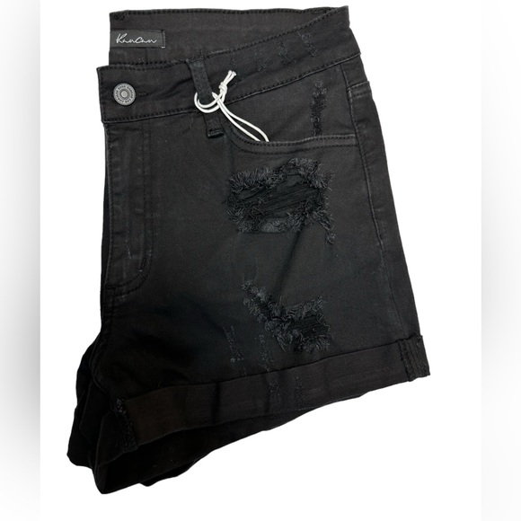 Kancan distressed cuffed stetch Jean shorts - Picture 3 of 6